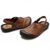 Men's Shoes Office & Career/Casual Leather Clogs & Mules Black/Brown/Yellow/White/Beige  