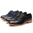 Men's Shoes Wedding/Office & Career/Party & Evening Patent Leather Oxfords Black/Blue  