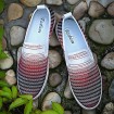 Canvas Casual Loafers Casual Flat Heel Blue / Red / Gray  