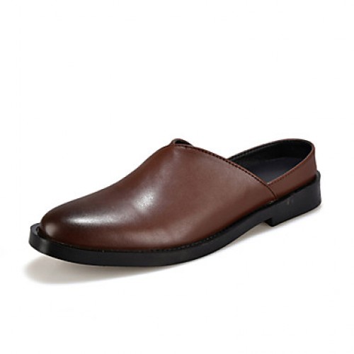 Men's Shoes Casual Leatherette Clogs & Mules Black/Brown/White  