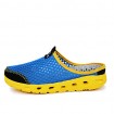 Men's Shoes Casual Tulle Clogs & Mules Black/Blue/Gray  