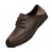 Men's Shoes Wedding / Office & Career / Party & Evening / Casual Leather Oxfords Brown / Khaki  