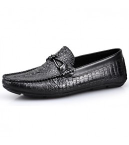 Casual   Leather Loafers Black / Brown  