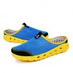 Men's Shoes Casual Tulle Clogs & Mules Black/Blue/Gray  