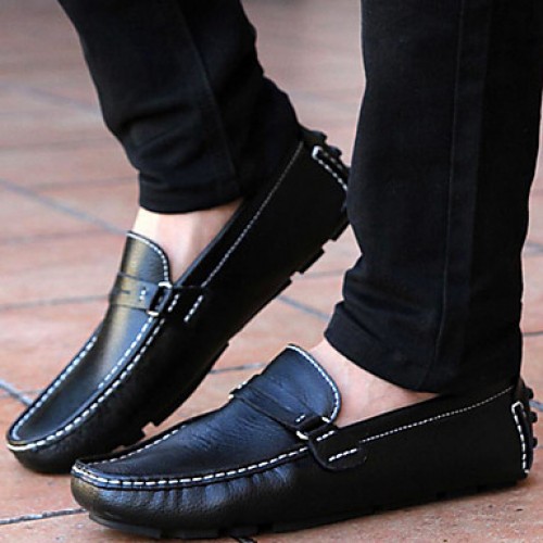 Outdoor / big size / Office & Career / Party & Evening / Casual Leather Loafers Black/Blue/Brown  