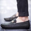 Casual  Loafers Black / White / Gold  