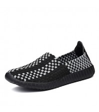 Shoes Casual/Outdoor/Drive/Running Fashion Tulle Leather Slip-on Woven Shoes Black/Orange/Bule 39-44  