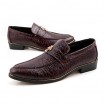 Office & Career / Party & Evening / Casual Leather Loafers Black / White / Burgundy  