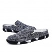 Men's Shoes Casual Linen Clogs & Mules Black/Blue  