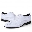 Size 38-50 Men's Shoes Casual Leather Oxfords Black / Brown / White  