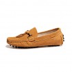 Leather Office & Career / Casual Loafers Office & Career / Casual Flat Heel Yellow / Gray / Navy  