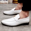 Office & Career / Party & Evening / Casual Leather Loafers Black / White / Burgundy  