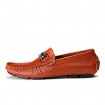 Men's Shoes Leather Office & Career / Casual / Party & Evening Slip-on Office & Career / Casual / Party & Evening Flat Heel Lace-  /  