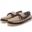 Men's Shoes Outdoor / Athletic / Casual Suede Boat Shoes Blue / Gray  