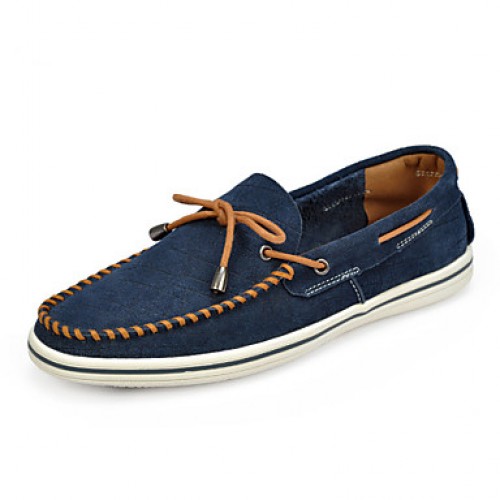   Men's Shoes Office & Career / Casual Suede Boat Shoes Blue / Brown  