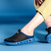 Men's Shoes Casual Tulle Clogs & Mules Black/Blue/Gray  