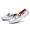 Men's Shoes / Casual Leather Boat Shoes Blue / Brown / White  